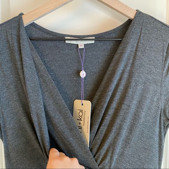 Kimi + Kai Maternity Babydoll Tunic Top Shirt (XS) - Picture 6 of 8